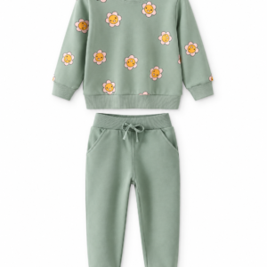 Happy Bloom Sage Sweat Set