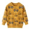 Little Builder Cotton Sweatshirt – Mustard