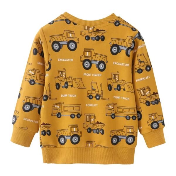 Little Builder Cotton Sweatshirt – Mustard