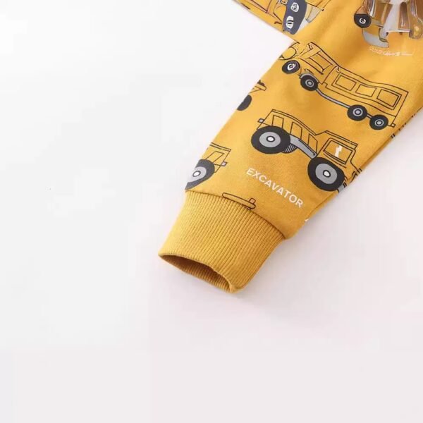 Little Builder Cotton Sweatshirt – Mustard