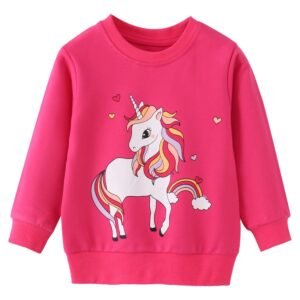 Rainbow Dream Cotton Sweatshirt – Pink