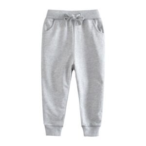 Classic Cotton Joggers – Light Grey